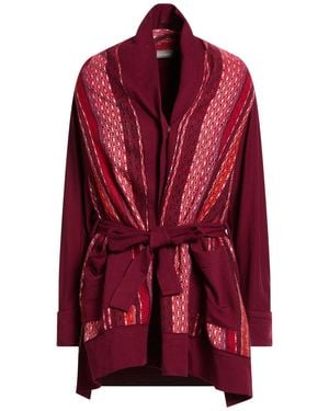 AFORISMA Burgundy Jacket Cotton, Elastane, Alpaca Wool, Polyacrylic, Acetate - Red