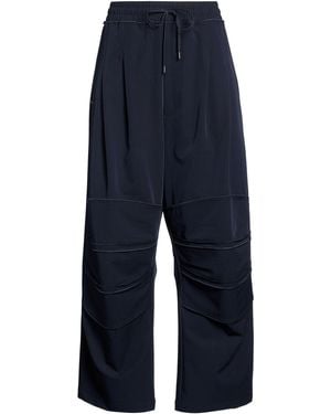 High Trousers Polyester, Rayon, Elastane - Blue
