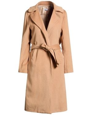 Berna Camel Coat Polyester, Viscose, Elastane - Natural