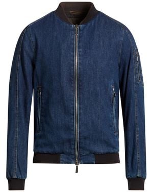 Moorer Jacket Cotton, Polyethylene, Elastane - Blue