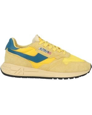 Autry Sneakers Leather, Textile Fibers - Yellow