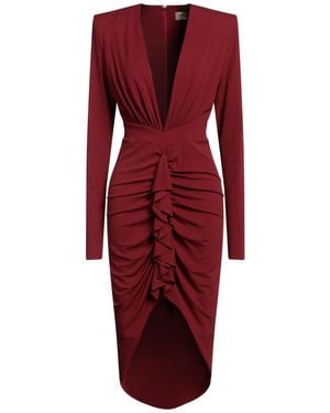Alexandre Vauthier Brick Midi Dress Viscose, Elastane - Red