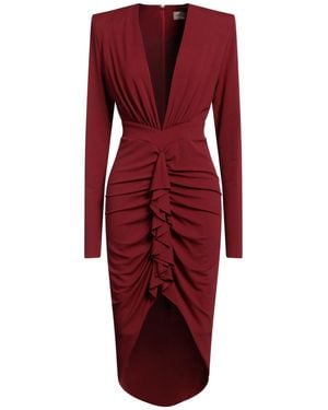Alexandre Vauthier Brick Midi Dress Viscose, Elastane - Red