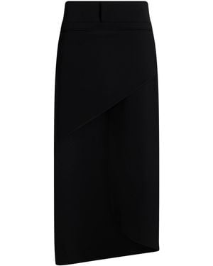 Courreges Maxi Skirt Polyester, Polyurethane - Black