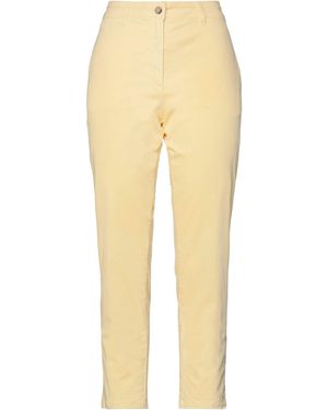 Peserico Pants Cotton, Elastane - Yellow
