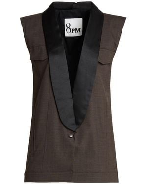 8pm Blazer Polyester, Wool, Elastane - Black