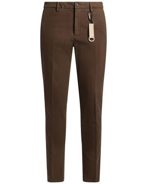 Manuel Ritz Trousers Cotton, Elastane - Brown