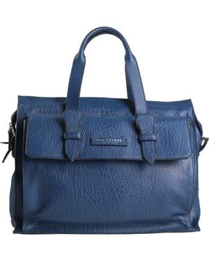 The Bridge Handbag Leather - Blue