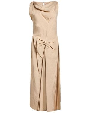 Victoria Beckham Maxi Dress Viscose - Natural