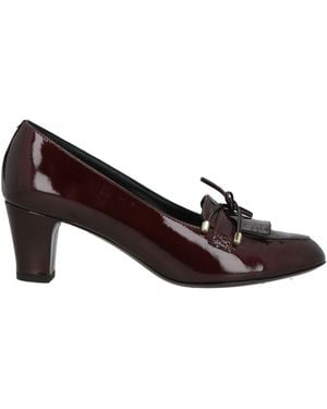 Valleverde Burgundy Loafers Leather - Brown