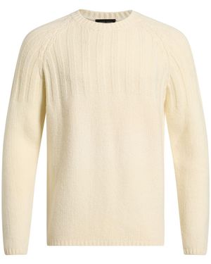Roberto Collina Ivory Jumper Wool, Nylon, Lycra - White