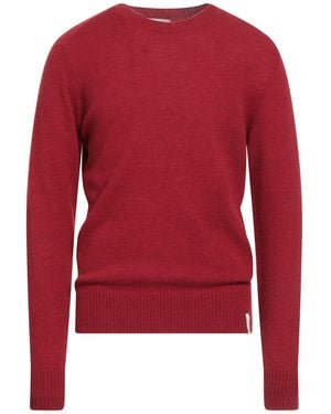 Brooksfield Brick Sweater Virgin Wool - Red