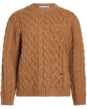 Moschino Camel Sweater Virgin Wool - Brown