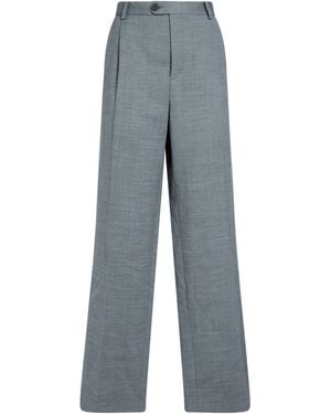 Sandro Trousers Wool, Polyester, Elastane - Grey