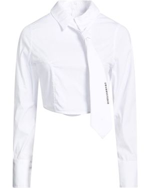 SWANNE STUDIO Top Cotton, Polyamide, Elastane - White