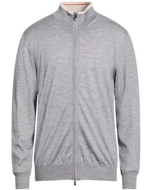 Fedeli Cardigan Cashmere, Silk - Gray