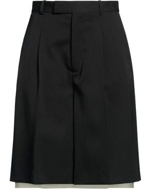 Rohe Shorts & Bermuda Shorts Polyester, Virgin Wool - Black