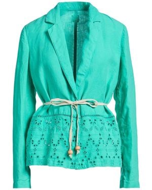 120% Lino Blazer - Green