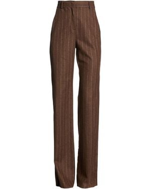 Marella Pants Virgin Wool, Polyamide, Elastane - Brown