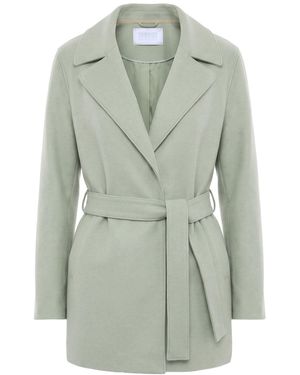 Harris Wharf London Coat Virgin Wool - Green