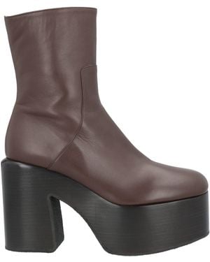 Dries Van Noten Ankle Boots Leather - Brown