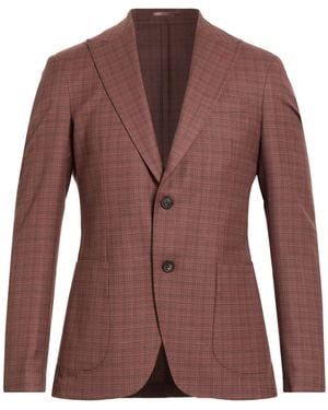 Pal Zileri Blazer Polyester, Viscose, Linen - Brown