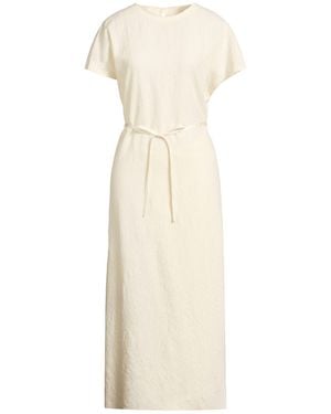 Alysi Chocolat Cream Maxi Dress Virgin Wool - Natural