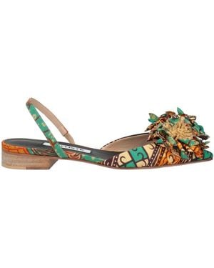 Kalliste Ballet Flats Textile Fibers - Green