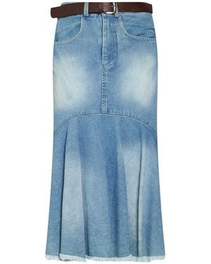 Dixie Denim Skirt Cotton - Blue
