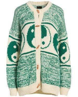 Mother Cardigan Cotton, Alpaca Wool, Acrylic, Viscose, Wool - Green