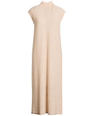 Gentry Portofino Midi Dress Alpaca Wool, Mohair Wool, Viscose, Polyamide, Polyester - Natural