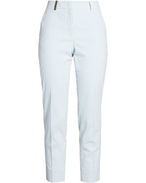 Peserico Icon 4718 Sky Trousers Cotton, Elastane - Blue