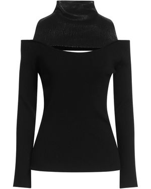 Gaelle Paris Noir Turtleneck Viscose, Polyester - Black
