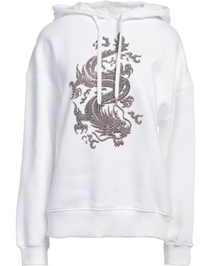 Maje Sweatshirt Cotton, Elastane, Polyester - White