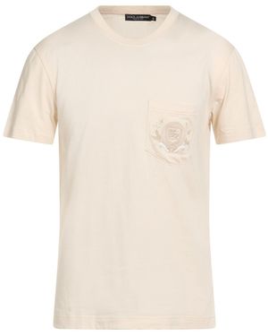 Dolce & Gabbana T-Shirt Cotton - Natural