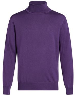 Kangra Turtleneck Wool - Purple