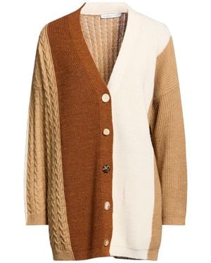 Caractere Cardigan Polyacrylic, Viscose, Wool, Alpaca Wool - Brown