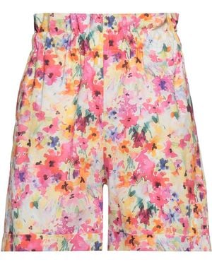 Shopart Shorts & Bermuda Shorts Cotton, Elastane - Red