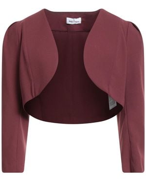 Rebel Queen Burgundy Blazer Polyester - Red