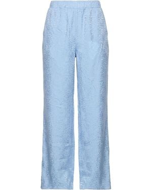 European Culture Trousers Viscose, Cotton - Blue