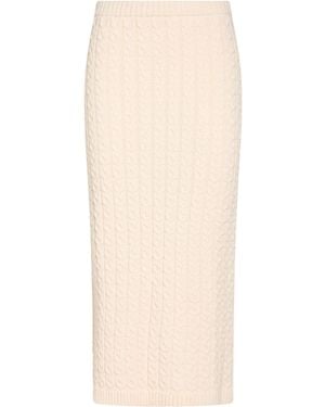ViCOLO Midi Skirt Acrylic, Wool, Viscose, Alpaca Wool - Natural