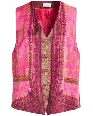Pierre Louis Mascia Tailored Vests - Pink