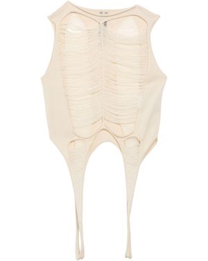 Rick Owens Ivory T-Shirt Virgin Wool - White