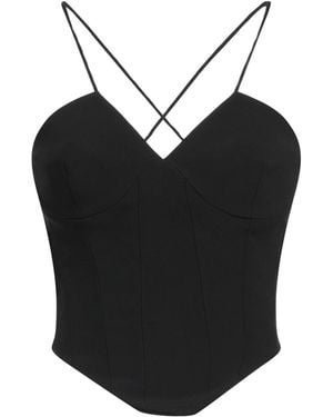 Ermanno Scervino Top Viscose, Acetate, Elastane - Black