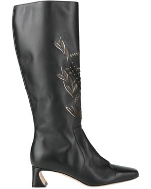 Alberta Ferretti Boot Leather - Black