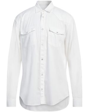 Dondup Denim Shirt Cotton, Elastane - White