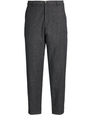 MOOD_ONE Charcoal Pants Cotton, Wool, Polyester - Gray