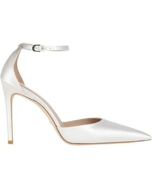 Stuart Weitzman Pumps Textile Fibers - White