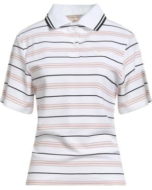 Maison Kitsuné Polo Shirt Cotton, Elastane - White