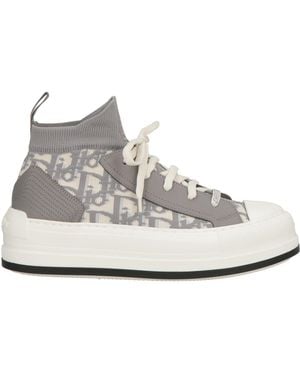 Dior Sneakers Leather, Textile Fibers - White